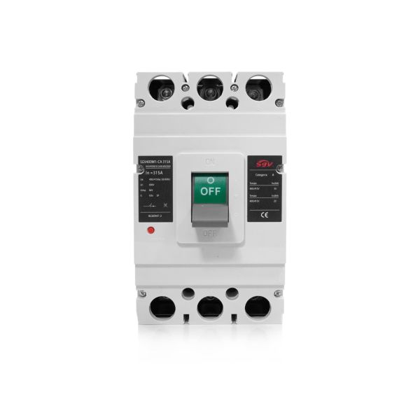 DISJUNTOR CAIXA MOLDADA TRIPOLAR SGV 400VCA 315A (SGV400M1-CA 315A 3P)