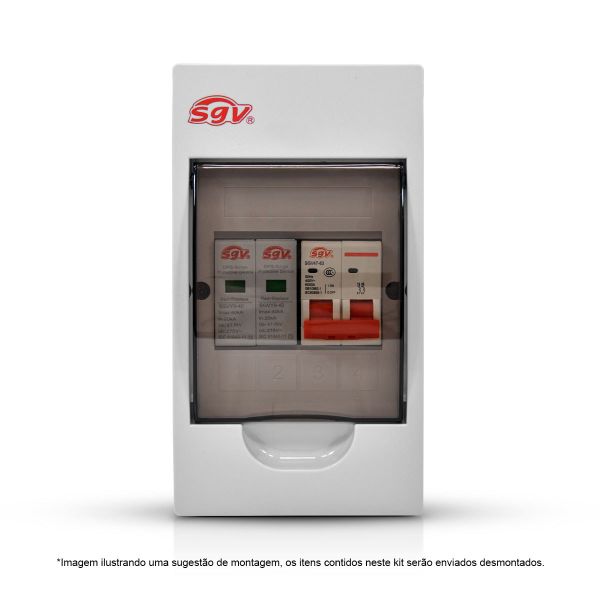 CONJ. PARA MONTAGEM QUADRO ELÉTRICO STRINGBOX CA MONOFASICO SGV 40 A