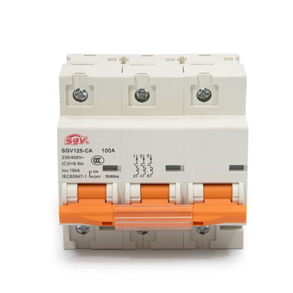 DISJUNTOR TRIPOLAR SGV 230/400VCA CURVA C 10KA 100A 3P