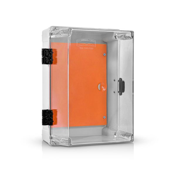 QUADRO ELÉTRICO CAIXA PLÁSTICA TAMPA TRANSPARENTE 28 x 18 x 17 CM IP65