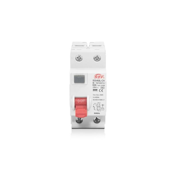 DISJUNTOR DIFERENCIAL BIPOLAR IDR SGV 230/400VCA 63A 2P
