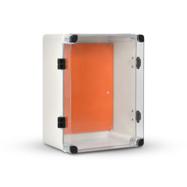QUADRO ELÉTRICO CAIXA PLÁSTICA TAMPA TRANSPARENTE 40 x 30 x 20 CM IP66