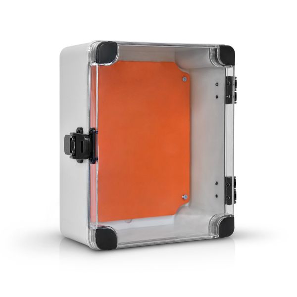 QUADRO ELÉTRICO CAIXA PLÁSTICA TAMPA TRANSPARENTE 25 x 20 x 10 CM IP66