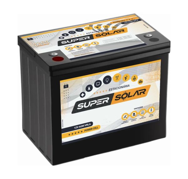 BATERIA VRLA 12 SS 2200 AGM SOLAR BATERIA DE GEL 220 Ah - DISPONÍVEL 5 DIAS APÓS A COMPRA