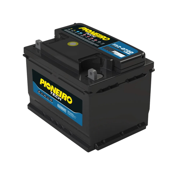 Bateria Estacionária Ventilada Pioneiro Tech T12-070D 12V 70Ah - DISPONÍVEL 5 DIAS APÓS A COMPRA