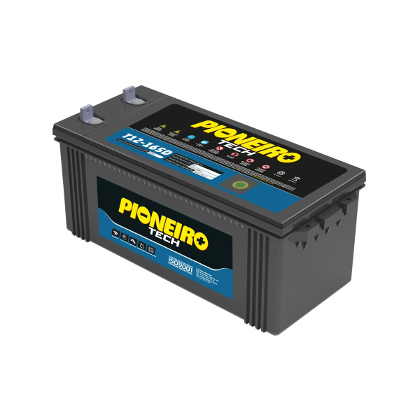 Bateria Estacionária Ventilada Pioneiro Tech T12-165D 12V 165Ah - DISPONÍVEL 5 DIAS APÓS A COMPRA