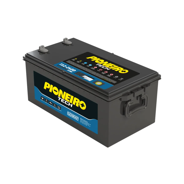 Bateria Estacionária Ventilada Pioneiro Tech T12-240D 12V 240Ah - DISPONÍVEL 5 DIAS APÓS A COMPRA