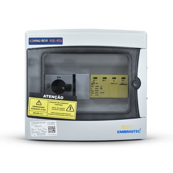 Stringbox Embrastec 2e / 2s - Proteção Sistema Solar