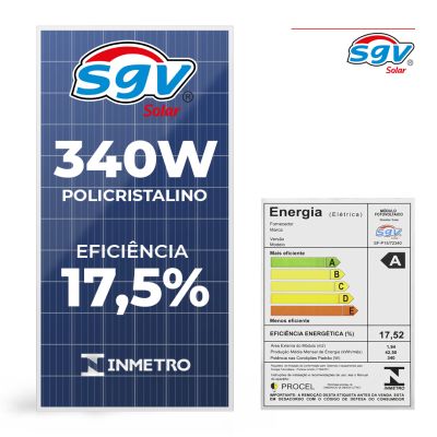 PAINEL SGV SOLAR 340 W POLICRISTALINO 