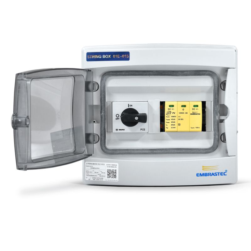 Stringbox Cc Embrastec 1e / 1s Proteção Sistema Solar